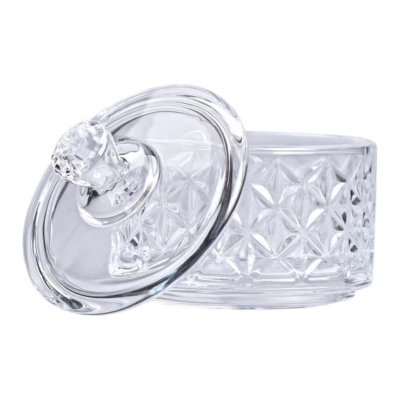 Конфетница стеклянная с крышкой Ø 6.5 см HP-YH-30 | Зображення 3