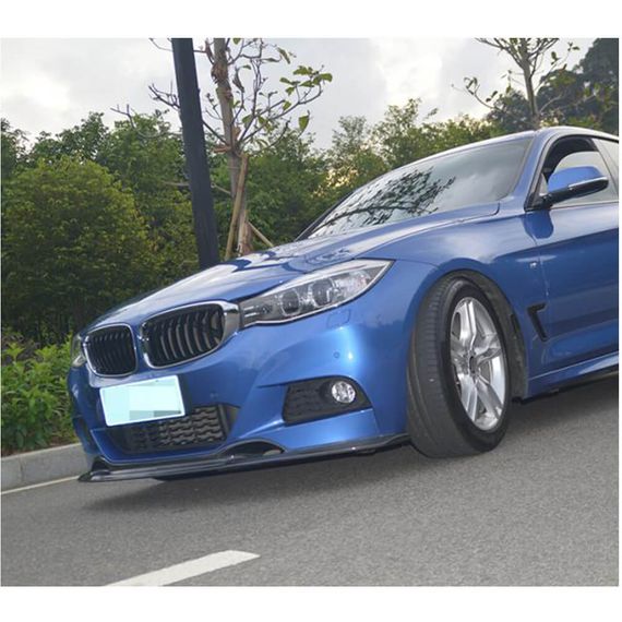 Накладка на передній бампер Lip V-Style (для F34 M-Sport, Карбон) для BMW 3 серія F-30/31/34 2012-2019 рр | Зображення 2