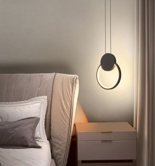 Люстра світлодіодна підвісна LED світильник для квартири на стелю лед 27132 Чорний 30-200х20х10 см. | Зображення 5