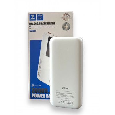 POWER BANK INKAX PBQ-07 на 20000 mAh (22,5 W) зі швидким заряджанням і циферблатом без шнурів (2 виходи) | Зображення 1