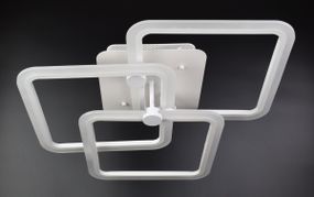 Люстра світлодіодна стельова LED світильник для квартири на стелю лед з пультом 25982 Білий 14х55х55 см.