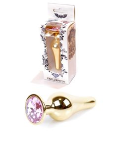 Анальна пробка - Jewellery Gold BUTT PLUG- Rose Sex Aura