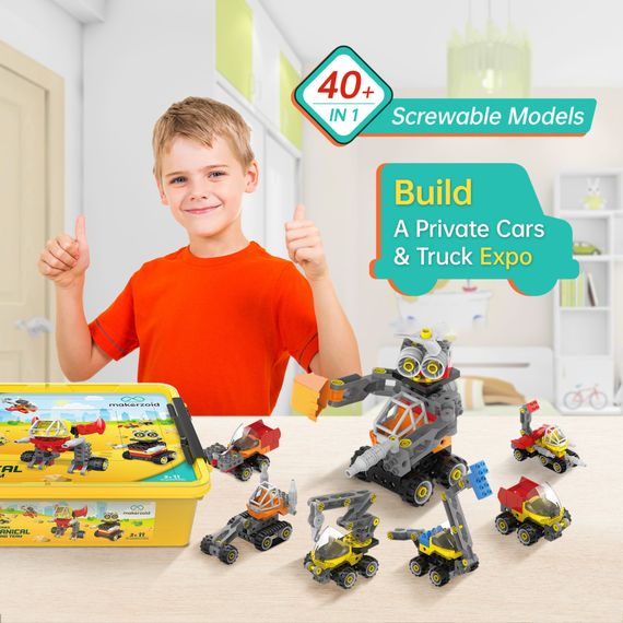 Конструктор Makerzoid Big Building Blocks-Mechanical Engineering Team (MKZ-OBK-MET) | Зображення 3