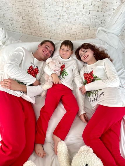 Піжама чоловіча "Family look" Носи своє 50 Білий (p-12558-140873) | Зображення 6
