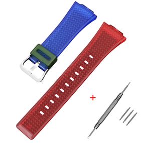 Ремінець для Годинник C2asio G-Shock GA-100/110 Transl-Red-Blue SI