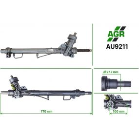 Рулевая рейка с ГУР новая AUDI A4 (8D2, B5) 94-00; SKODA SUPERB (3U4) 01-08; VW PASSAT (3B2) 96-00
