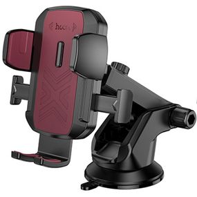 Автотримач Hoco H65 Gamble one-button (center console) Black / Red