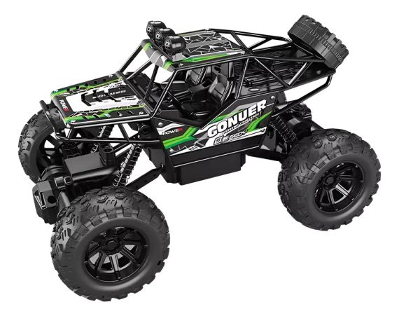 Машинка на радиоуправлении джип-вездеход Climbing  на амортизаторах полноприводная с протекторами и большими | Зображення 2