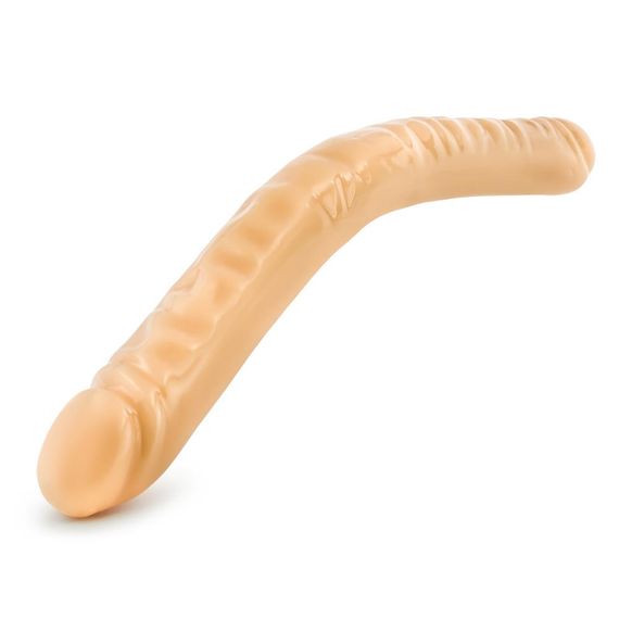 T330743 подвійний фалоімітатор B YOURS 18inch DOUBLE DILDO BEIGE, Бежевий | Зображення 3