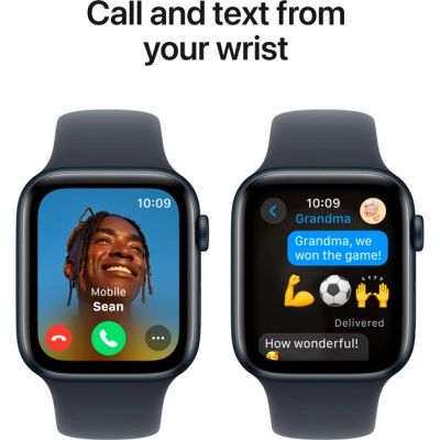 Смарт-часы Apple Watch SE 2024 GPS 40mm Midnight Aluminium Case with Midnight Sport Band - M/L (MXE93QH/A) | Зображення 3
