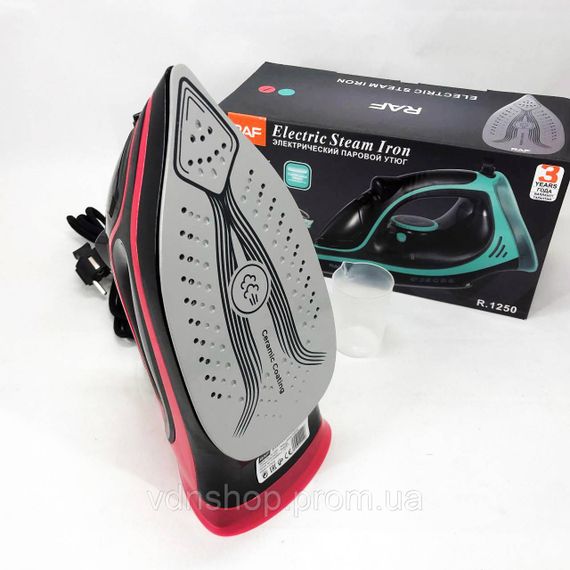 Праска для різного одягу RAF R.1250 2200 Вт, Парова праска для свіжості одягу керамічна парова PZ-91 | Зображення 5