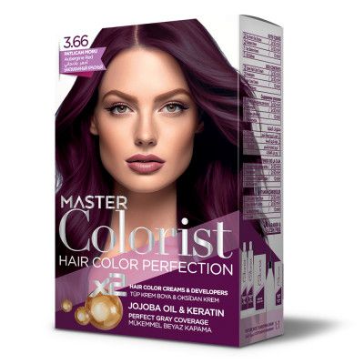 Краска для волос Master Colorist 3.66 Баклажан Ливеста 2x50 мл+2x50 мл+10 мл