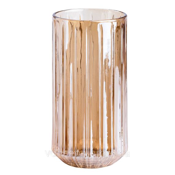 Набір склянок 6 штук по 380 мл скляний коричневий HP525 | Зображення 1