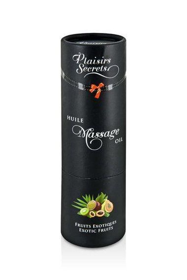 Масажна олія Plaisirs Secrets (59 мл) з афродизіаками, їстівна, подарункова упаковка, Екзотичні фрукти | Зображення 2