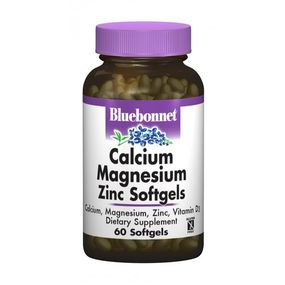 Мультиминеральный комплекс Bluebonnet Nutrition Calcium Magnesium plus Zinc 60 Softgels