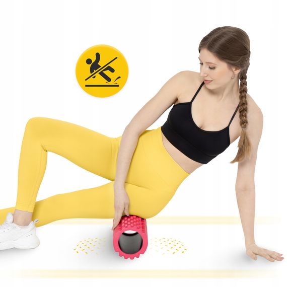 Масажний ролик 4FIZJO 33 x 14 см (валик, роллер) Pink (P-5907739310088) | Зображення 4