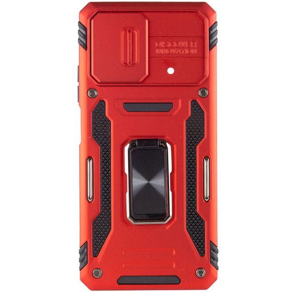 Ударостійкий чохол Camshield Army Ring для Xiaomi Poco X5 Pro 5G / Note 12 Pro 5G Червоний / Red | Зображення 1