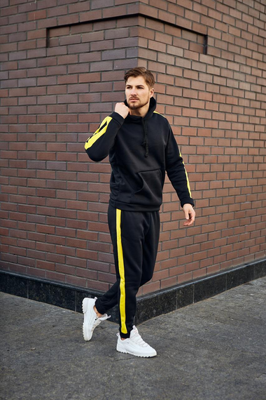 Костюм Лампас Зима чорно-жовтий M L | Зображення 3