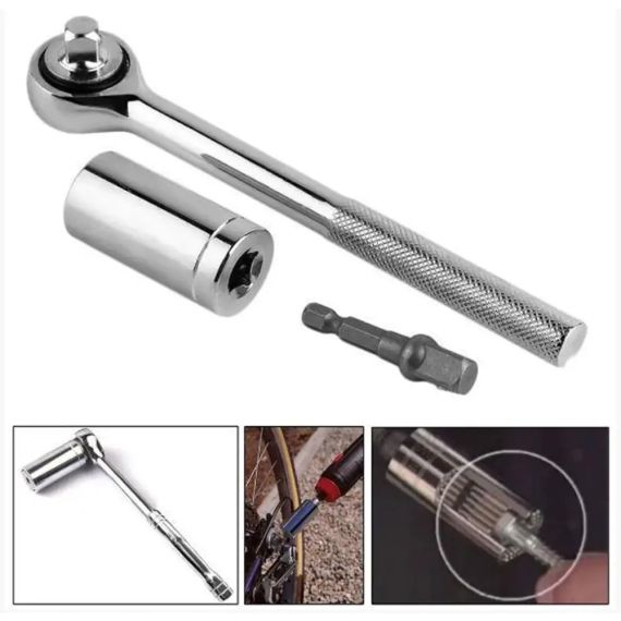 Тріскачка з універсальною головкою TOOL 7-19мм зможе замінити цілий набір торцевих головок | Зображення 6