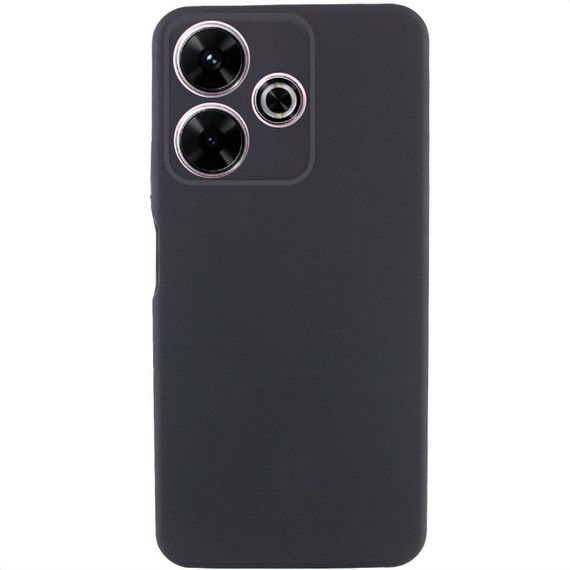 Чохол TPU GETMAN Liquid Silk Full Camera для Xiaomi Redmi 13 4G / Poco M6 4G Чорний / Black