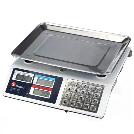 Ваги торговельні електронні до 50 кг, MS-982S / Настільні ваги з металевими кнопками для торгівлі