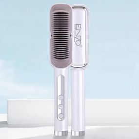 Гребінець-випрямляч для волосся ENZO-4114 Біла