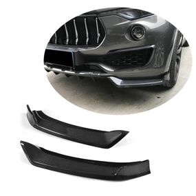 Накладки на передній бампер Flap (для Base/S, Карбон) для Maserati Levante 2016- рр