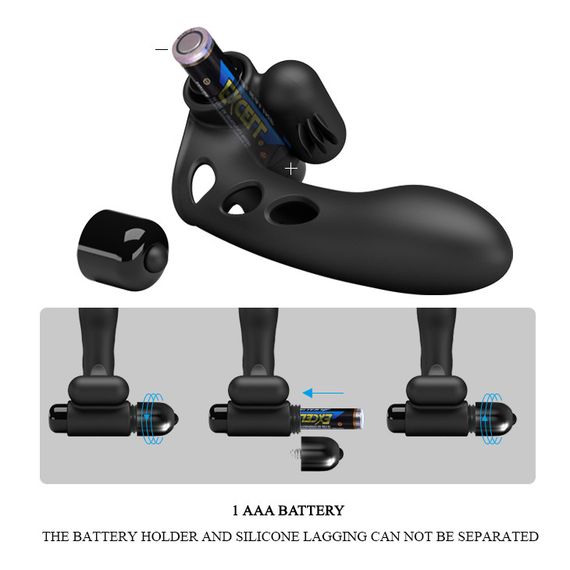 Насадка на палець - Pretty Love Orlando Honey Finger Vibrator Black sexstyle | Зображення 4