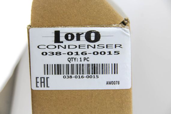 Радіатор кондиціонера Citroen C5 II/III/C6/Peugeot 407 1.6-3.0D 04-, LORO (0380160015) | Зображення 2
