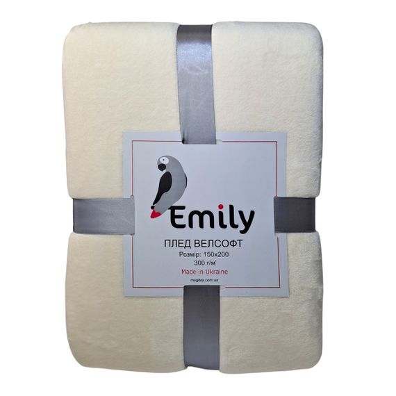 Плед Emily Manner велсофт 150х200 см 300 гм2 Beige (94326291) | Зображення 1