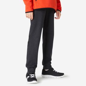 Спортивні штани 100 для хлопців - Темно-сірі з принтом - 113-122 см - 5-6 р