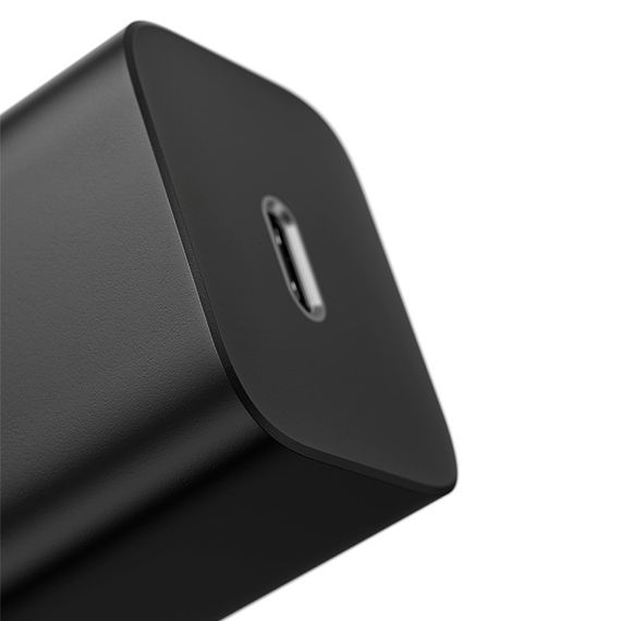 МЗП Baseus Super Si Quick Charger 20W (1USB-C) + кабель Type-C to Lightning (TZCCSUP-B) Чорний | Зображення 2
