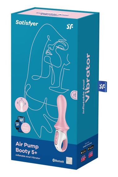 Анальный смарт-вибратор Satisfyer Air Pump Booty 5+, надувается | Зображення 7