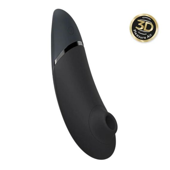 Вакуумний кліторальний стимулятор Womanizer Next Black, чорний Sex Aura | Зображення 1