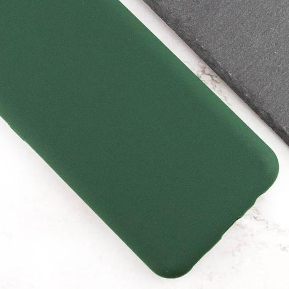 Чохол TPU GETMAN Liquid Silk Full Camera для Samsung Galaxy A06 Зелений / Dark green | Зображення 2