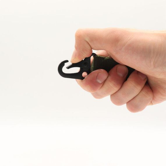 Тактический карабин с пряжкой на пояс (10х3см) / Крепление на ремень с металлическим карабином | Зображення 8