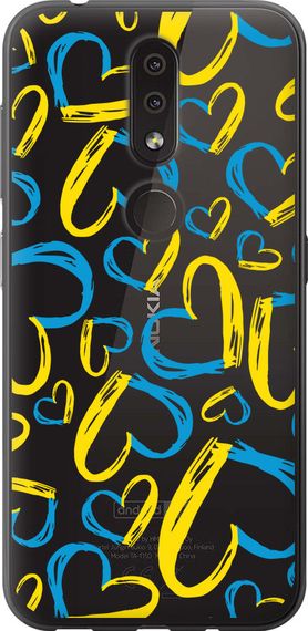 Чехол на Nokia 4.2 Сердца UA "5292u-1680-17620"