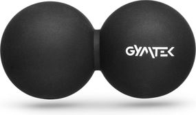 Масажний м'яч Gymtek 63 мм подвійний чорний