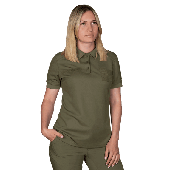 Жіноче поло CM Pani Army ID Олива (7161), XL | Зображення 1