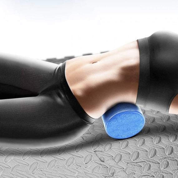 Масажний ролик для йоги та фітнесу York Fitness EPP 30 х 15см блакитний | Зображення 4