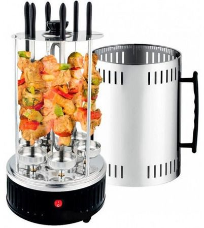 Електрошашличниця вертикальна 6 шампурів XPRO SW8808 (MER-15167_970) | Зображення 1