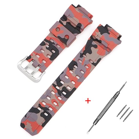 Ремінець для Casio G-Shock GW-9400/9300 Camo Red SI