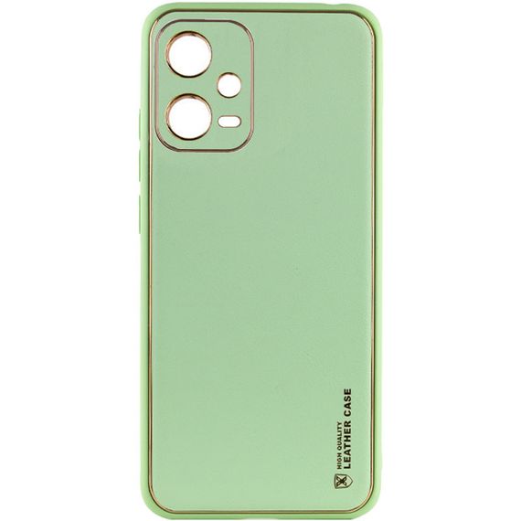 Кожаный чехол Xshield для Xiaomi Poco X5 5G / Redmi Note 12 5G Зеленый / Pistachio