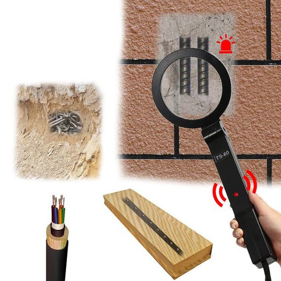 Металошукач ручний портативний Metal CHK TS80 з рамковою поверхнею, JB-564 що сканує. | Зображення 3