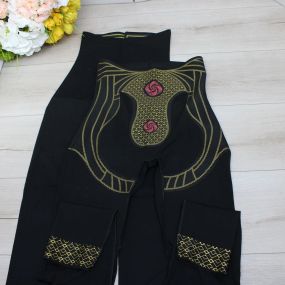 Корегуючі лосини високої посадки з тейпами для фітнесу