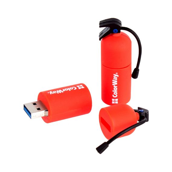 USB флеш накопичувач ColorWay Fire 32 GB USB 3.0 Red (CW-USBFE32) | Зображення 2