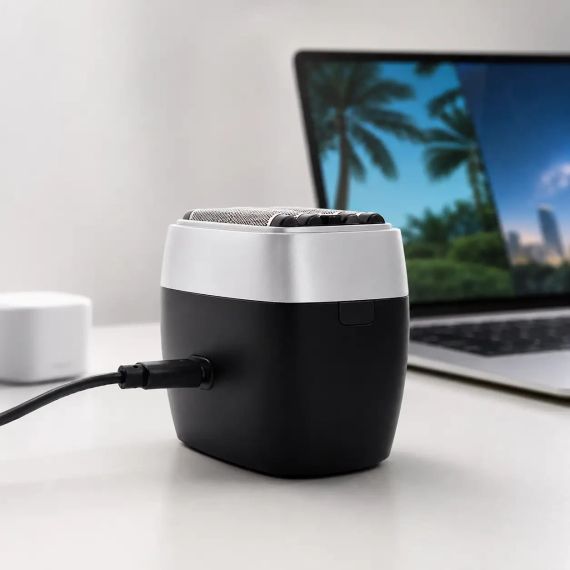 Бездротова бритва для чоловіків, USB-C, Kemei KM-T416, Чорний/Акумуляторна чоловіча електробритва для гоління/ Шейвер | Зображення 2