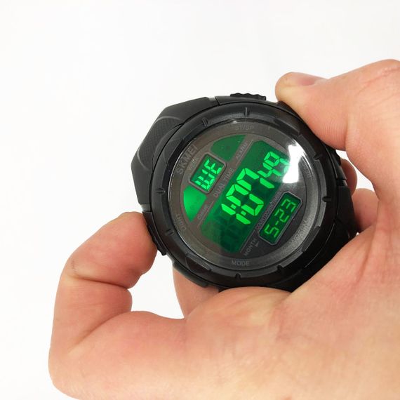 Годинник наручний чоловічий SKMEI 1656BK BLACK, водостійкий тактичний годинник. Колір: чорний | Зображення 1