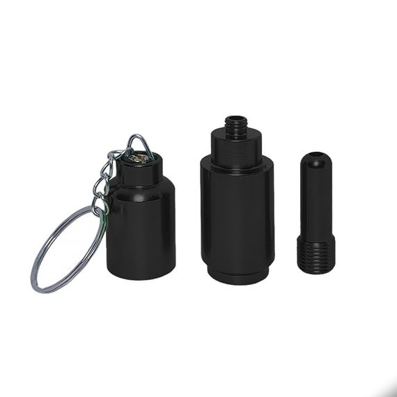 Кальян Металлическая Трубка Брелок «Easy Pipe Black» | Зображення 1