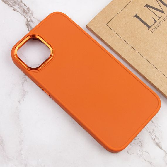 TPU чохол Bonbon Metal Style для Apple iPhone 12 Pro Max (6.7") Силікон, Жовтогарячий/Papaya | Зображення 3